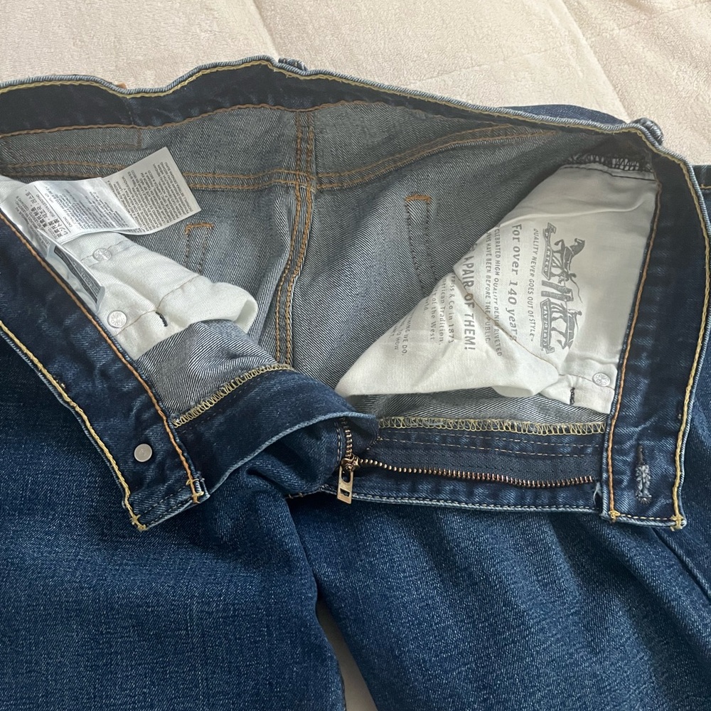 Levi's Dark Blue Women’s Straight Jeans - Picture 5 of 6